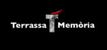Logo Terrassa T Memòria. Una T gran entre Terrassa y Memòria